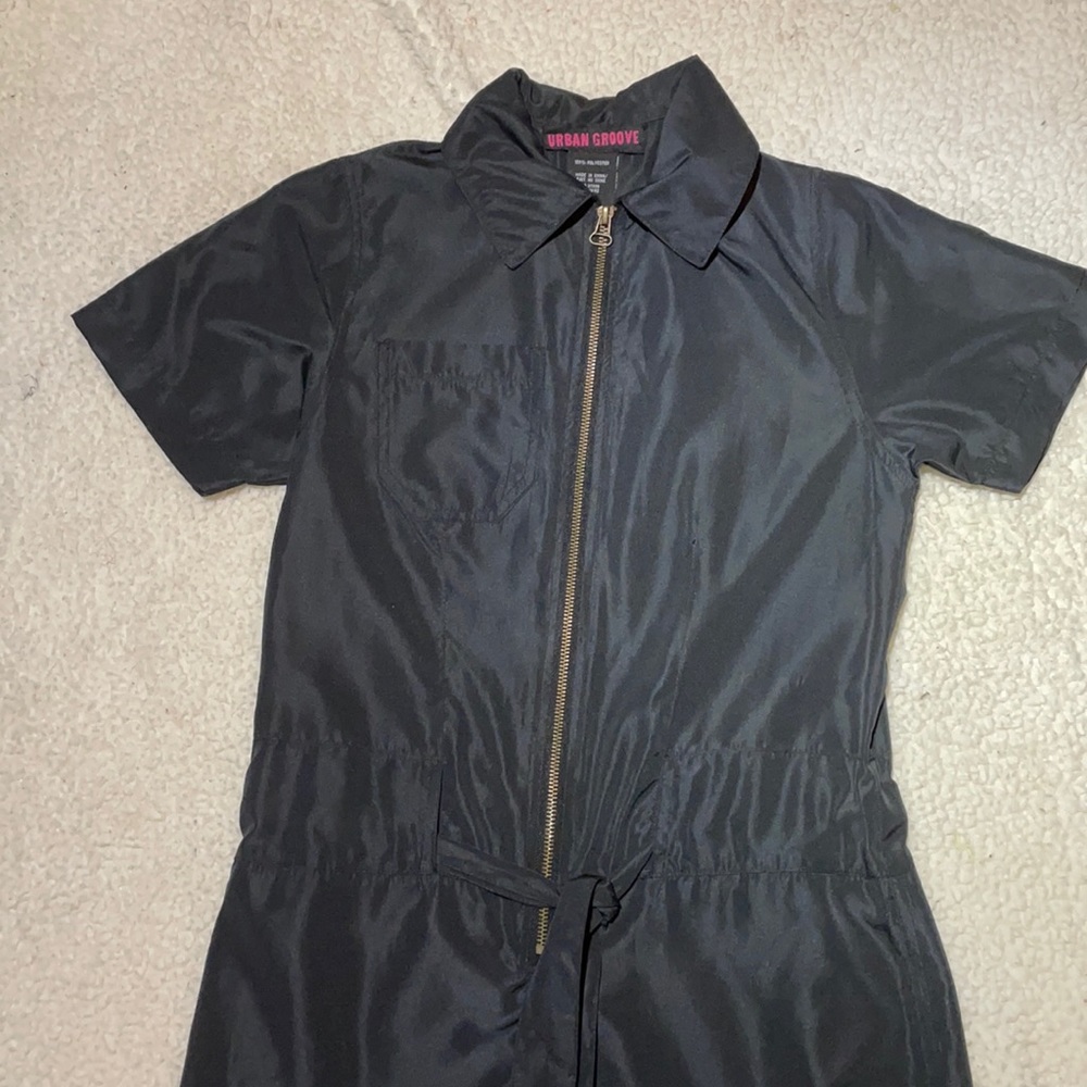Urban Groove Zip Short Sleeve Dance Jumpsuit